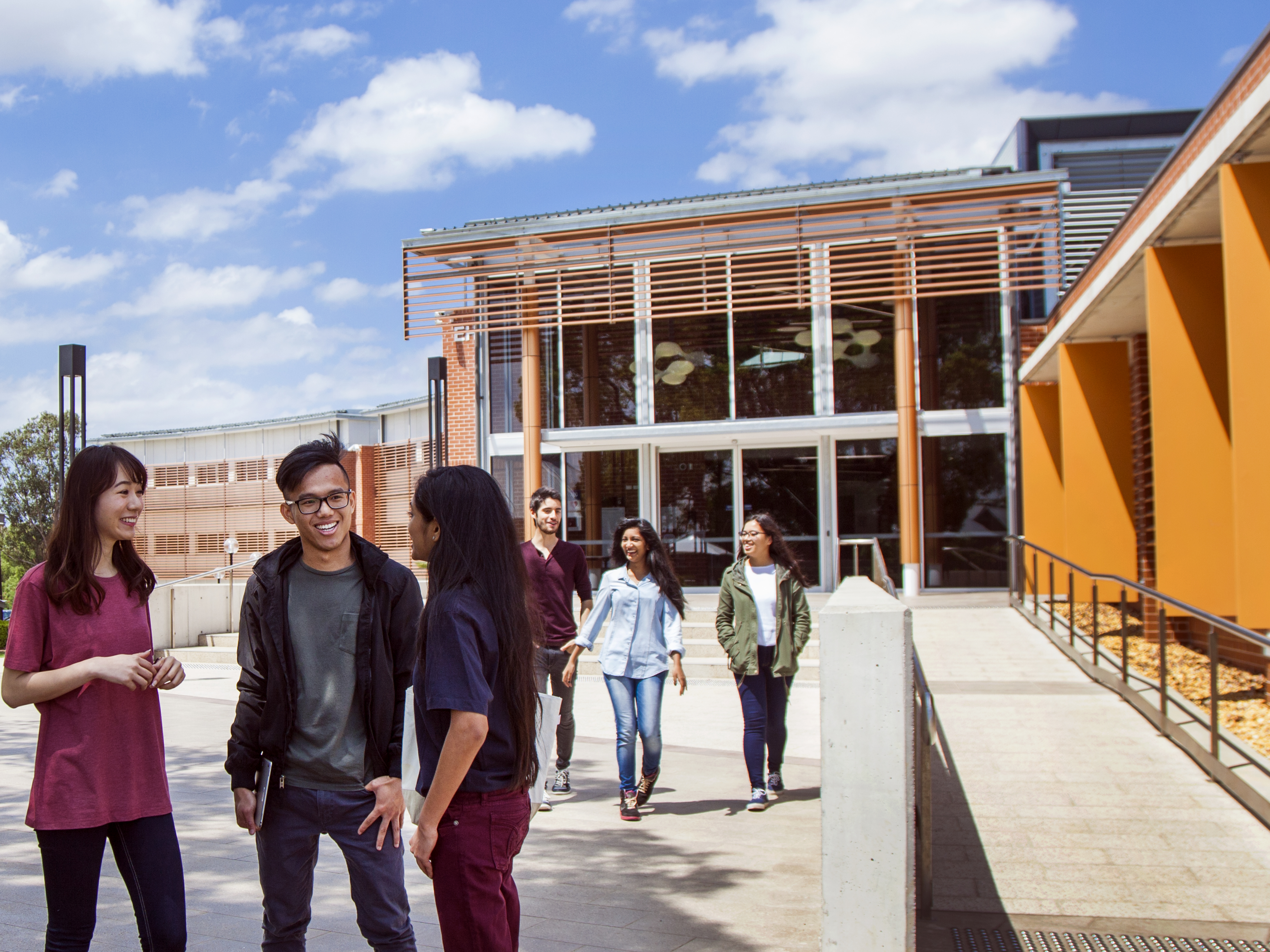 international students at parramatta campus