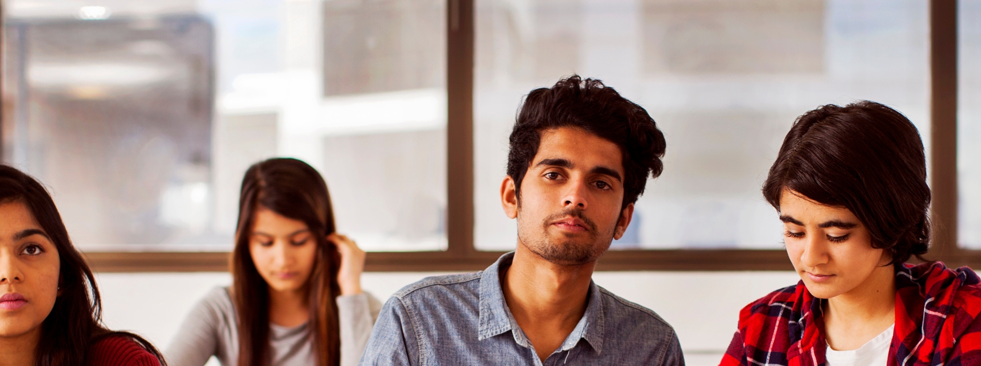 students studying